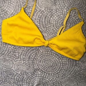 Hollister Bright Yellow Bikini Top